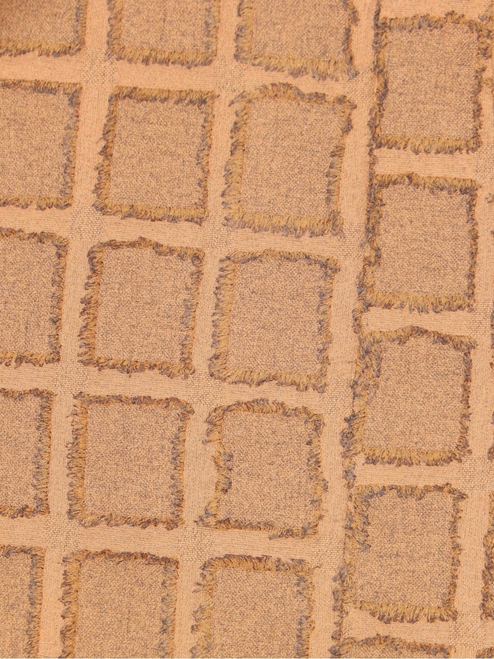 Raw-Edge Grid Wrap Skirt - Picture 2 of 4